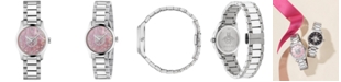 Gucci Women's Swiss G-Timeless Diamond (1/20 ct. t.w.) Stainless Steel Bracelet Watch 27mm